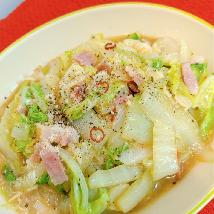鬼うま!!白菜のペペロンチーノ♪